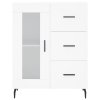 Skříň highboard bílá 69,5 x 34 x 180 cm kompozitní dřevo 3189525