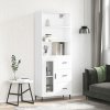 Skříň highboard bílá 69,5 x 34 x 180 cm kompozitní dřevo 3189525