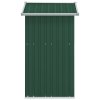 Zahradní kůlna zelená 126 x 97,5 x 177 cm pozinkovaná ocel 316233