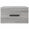 Nástěnné noční stolky 2 ks šedé sonoma 35 x 35 x 20 cm 829849