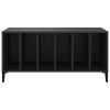 Skříňka na LP desky černá 100 x 38 x 48 cm kompozitní dřevo 831982