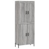 Skříň highboard šedá sonoma 69,5 x 34 x 180 cm kompozitní dřevo 3199567