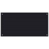 vidaXL Kuchyňský panel černý 100 x 50 cm tvrzené sklo 249491
