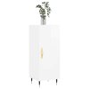 Příborník bílý s vysokým leskem 34,5x34x90 cm kompozitní dřevo 828518