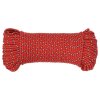 Lodní lano červené 4 mm 50 m polypropylen 152381