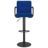 Barová židle modrá textil 334629