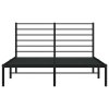 Kovový rám postele s čelem černý 140 x 200 cm 352320