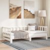 Výsuvná postel bílá 2x (90 x 200) cm masivní borovice 833094