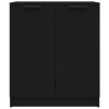 Příborníky 2 ks černé 60 x 30 x 70 cm kompozitní dřevo 3115773