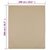 Jersey prostěradla 2 ks taupe 100x200 cm bavlna 136223