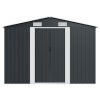 Zahradní domek 257 x 392 x 181 cm kovový antracitový 143346