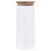Skleněné dózy s bambusovým víčkem 6 ks 1000 ml 150696