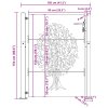 Zahradní branka 100 x 150 cm z cortenové oceli, design stromu 153217