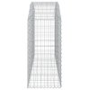 Klenutý gabionový koš 200 x 50 x 100/120 cm pozinkované železo 153475