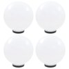 Kulovité LED lampy 4 ks koule 30 cm PMMA 277143