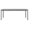 Zahradní stůl šedý 200 x 100 x 75 cm masivní akáciové dřevo 318745