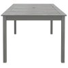 Zahradní stůl šedý 200 x 100 x 75 cm masivní akáciové dřevo 318745