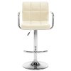 Barové stoličky 2 ks krémové umělá kůže 323627