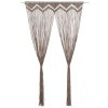 Macramé závěs taupe 140 x 240 cm bavlna 323980