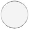 Nástěnné zrcadlo stříbrné Ø 20 cm kulaté 348173