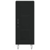 Příborník černý 34,5 x 34 x 90 cm kompozitní dřevo 828789