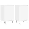 Příborníky 2 ks bílé 40 x 35 x 70 cm kompozitní dřevo 831053