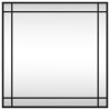 Nástěnné zrcadlo černé 60 x 60 cm čtverec železo 358635