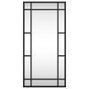 Nástěnné zrcadlo černé 30 x 60 cm obdélník železo 358628