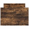 Rám postele s hlavovým a nožním čelem kouřový dub 100 x 200 cm 3203800