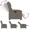 Elektrické polohovací křeslo taupe textil 3204148