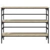Konzolový stolek dub sonoma 100 x 32 x 75 cm kompozitní dřevo 839049