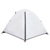 Kempingový stan kopule pro 2 osoby bílý zatemňovací nepromokavý 94326