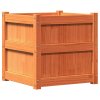 Zahradní truhlík voskově hnědý 50 x 50 x 50 cm masivní borovice 837418