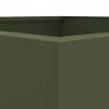 Truhlík olivově zelený 42 x 38 x 75 cm ocel 841580