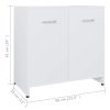 Koupelnová skříňka bílá 60 x 33 x 61 cm kompozitní dřevo 802570
