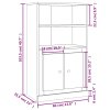 Skříň highboard dub sonoma 60 x 35,5 x 103,5 kompozitní dřevo 816315