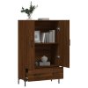 Skříň highboard hnědý dub 69,5 x 31 x 115 cm kompozitní dřevo 828243