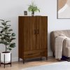 Skříň highboard hnědý dub 69,5 x 31 x 115 cm kompozitní dřevo 828243