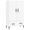Skříň highboard bílá 69,5 x 31 x 115 cm kompozitní dřevo 828236