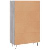 Skříň highboard šedá sonoma 69,5 x 31 x 115 cm kompozitní dřevo 830322