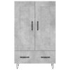 Skříň highboard betonově šedá 69,5x31x115 cm kompozitní dřevo 830320