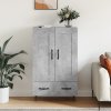 Skříň highboard betonově šedá 69,5x31x115 cm kompozitní dřevo 830320