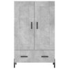 Skříň highboard betonově šedá 69,5x31x115 cm kompozitní dřevo 830336