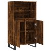 Skříň highboard kouřový dub 60 x 36 x 110 cm kompozitní dřevo 831497