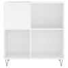 Skříňka na LP desky bílá 84,5 x 38 x 89 cm kompozitní dřevo 831772
