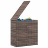 Zahradní úložný box PE ratan 100 x 49 x 103,5 cm hnědý 317224