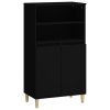 Skříň highboard černá 60 x 36 x 110 cm kompozitní dřevo 821221
