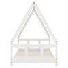 Dětská postel bílá 90 x 190 cm masivní borové dřevo 834463