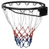 Basketbalová obroučka černá 39 cm ocel 93661