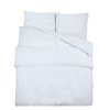Sada ložního prádla bílá 200 x 200 cm lehké mikrovlákno 136024